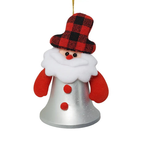 Campana Navideña Decorada de Santa Claus