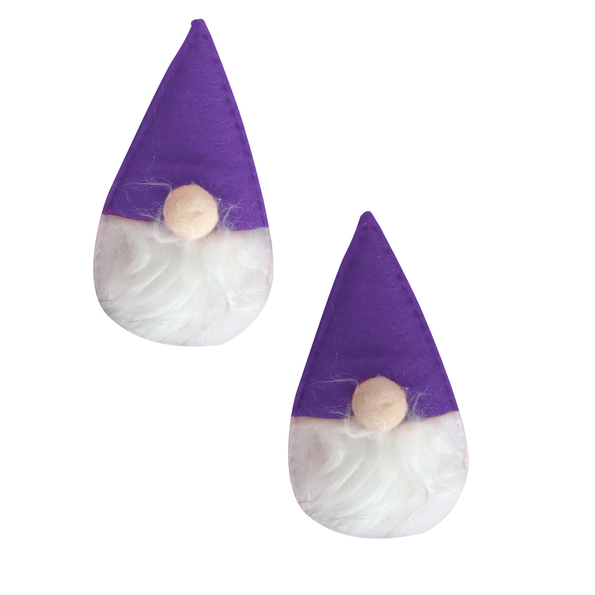 Ornamento en Forma de Gnomos Navideño color Morado