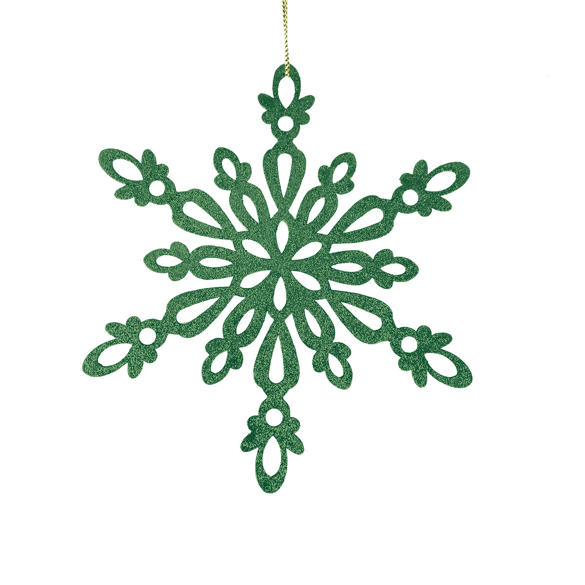Copo de Nieve con Glitter, Color Verde