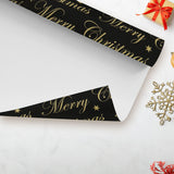 Papel de Regalo Navideño con Estampado de Merry Christmas