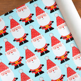 Papel con Diseño de Santa para Envolver Regalos