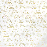 Papel Navideño para Envolver Regalos, Let It Snow