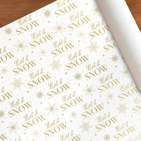 Papel Navideño para Envolver Regalos, Let It Snow