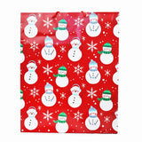 Bolsa Jumbo de Regalo con Decoración de Copo/Muñeco de Nieve