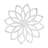 Ornamento en Forma de Flor, Color Blanco, 4 pzas