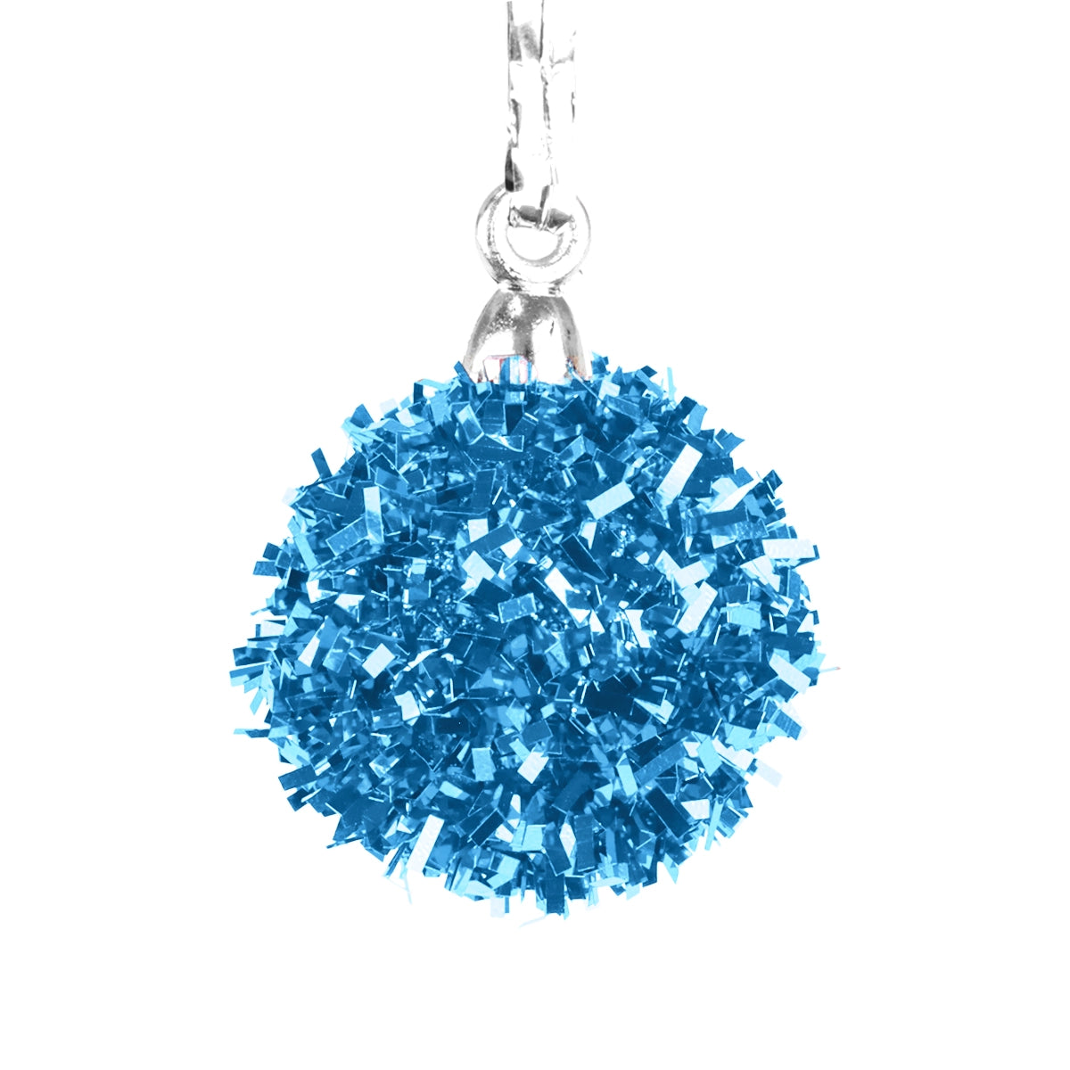 Mini Esferas Navideñas Brillantes, 6 pzas, Color Azul