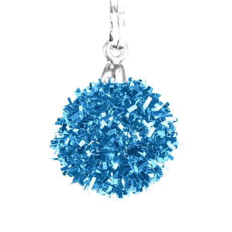 Mini Esferas Navideñas Brillantes, 6 pzas, Color Azul