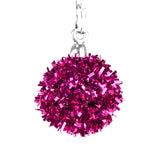 Mini Esferas Navideñas Brillantes, 6 pzas, Color Vino