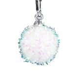 Mini Esferas Navideñas Brillantes, 6 pzas, Color Blanco