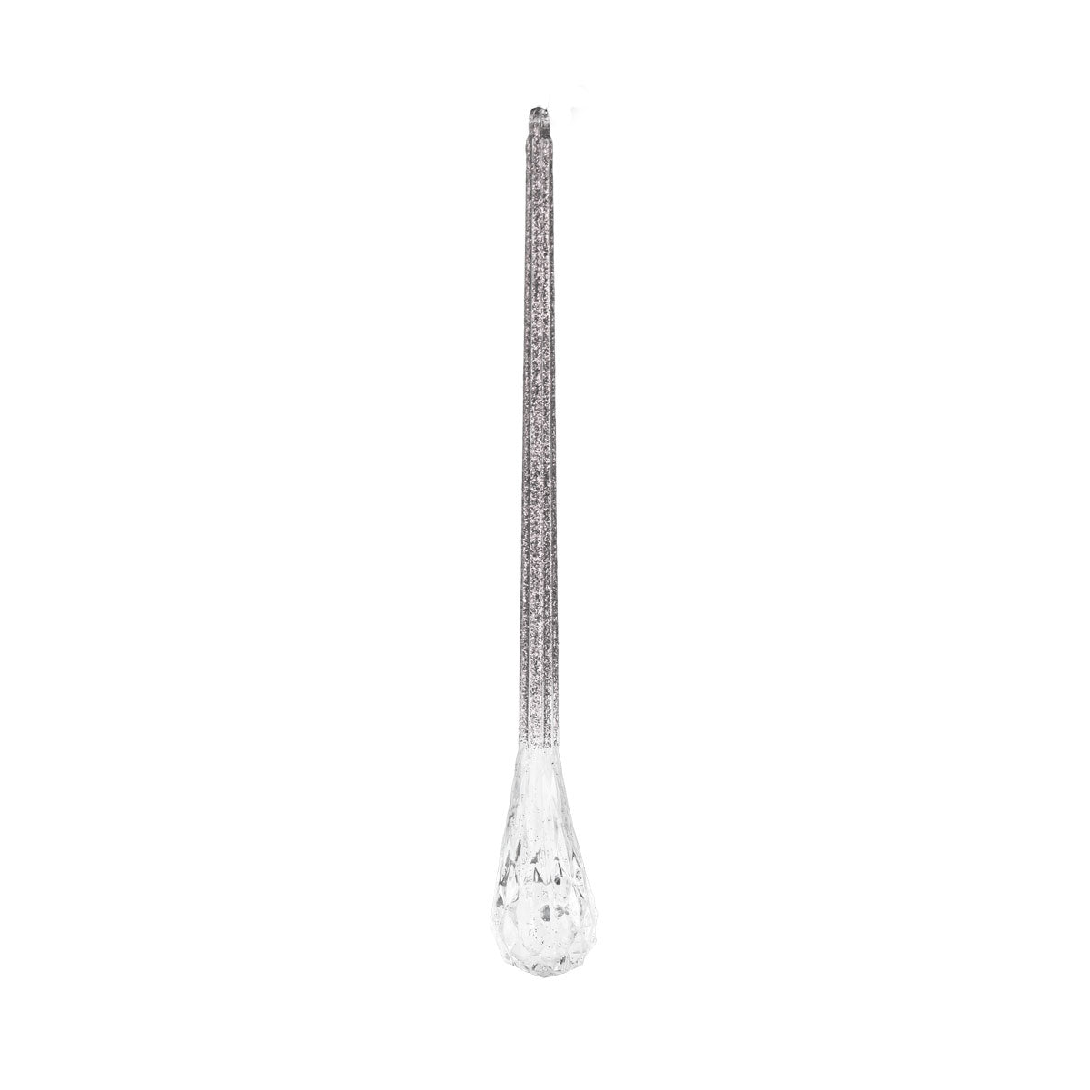 Ornamento Colgante con Forma de Gota de Diamante color Plata