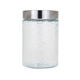 Frasco de Cristal con Tapa color Plata, 1300ml