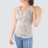 Blusa Casual con Cuello V para Dama, color Rosa