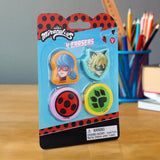 Set de 4 Gomas, Miraculous