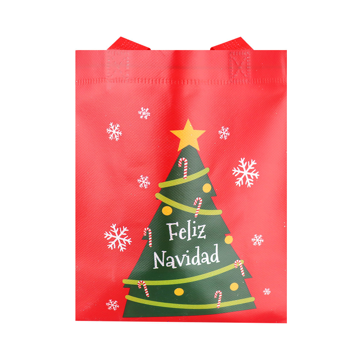 Bolsa Ecológica Navideña, Color Rojo