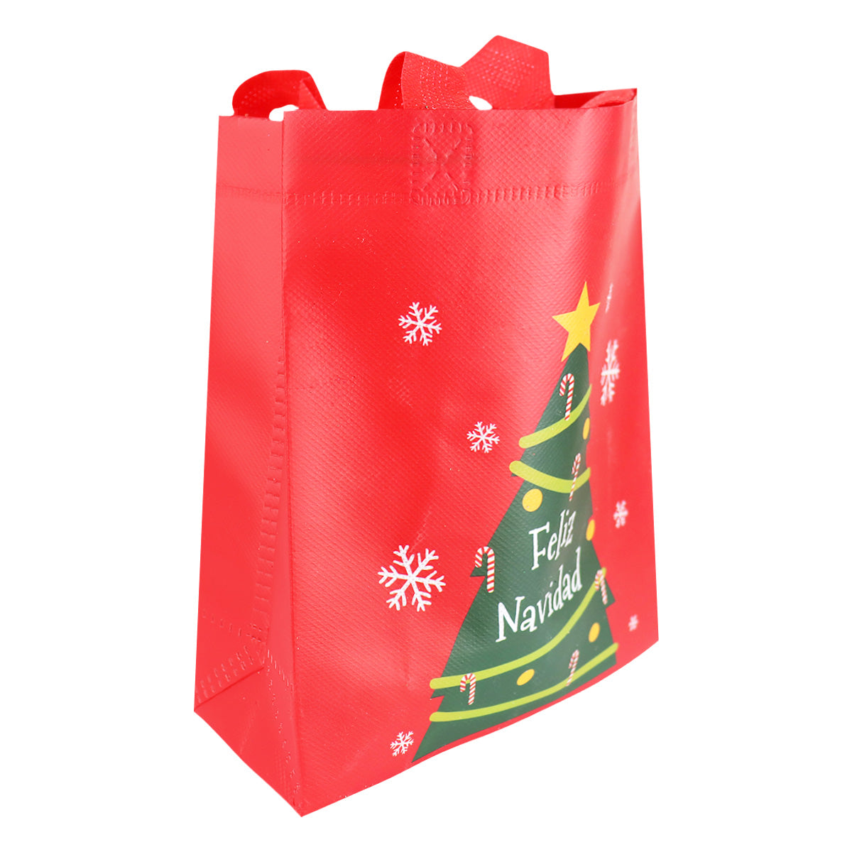 Bolsa Ecológica Navideña, Color Rojo