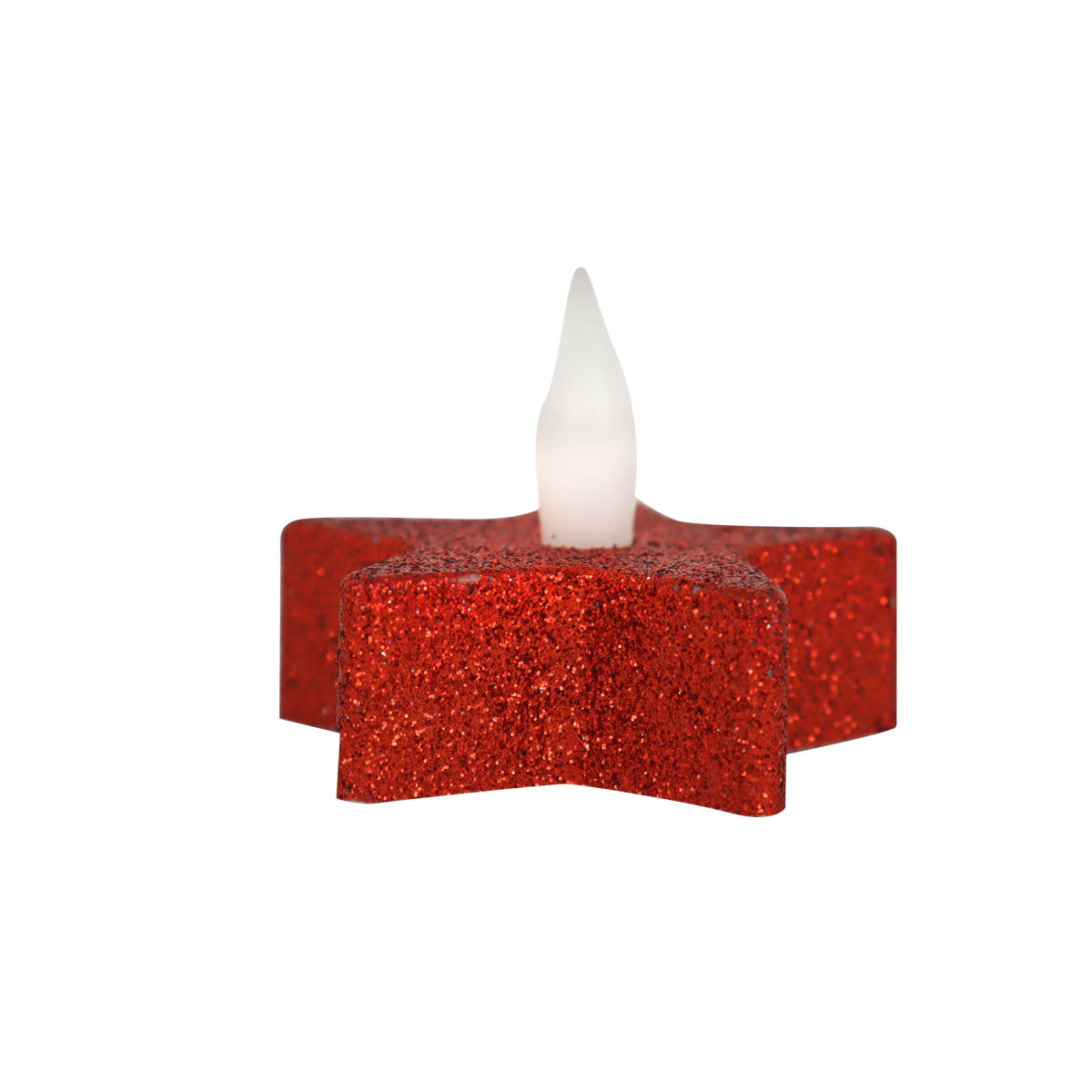 Set de Velas LED en Forma de Estrella color Rojo