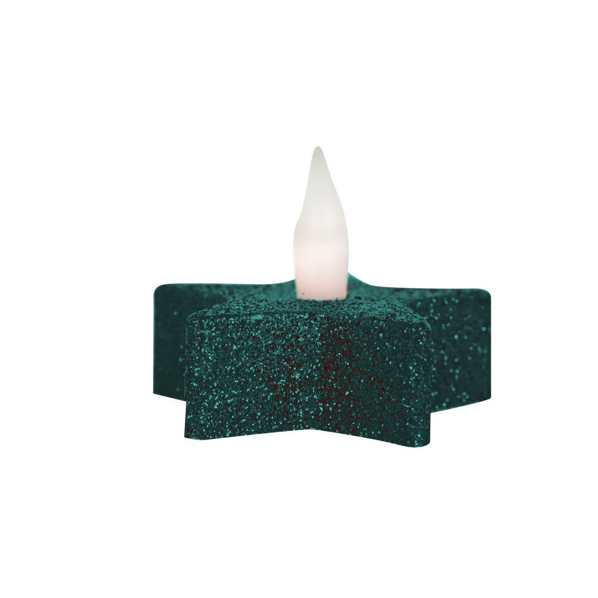 Set de Velas LED en Forma de Estrella color Verde