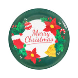 Plato de Melamina color Verde, Merry Christmas