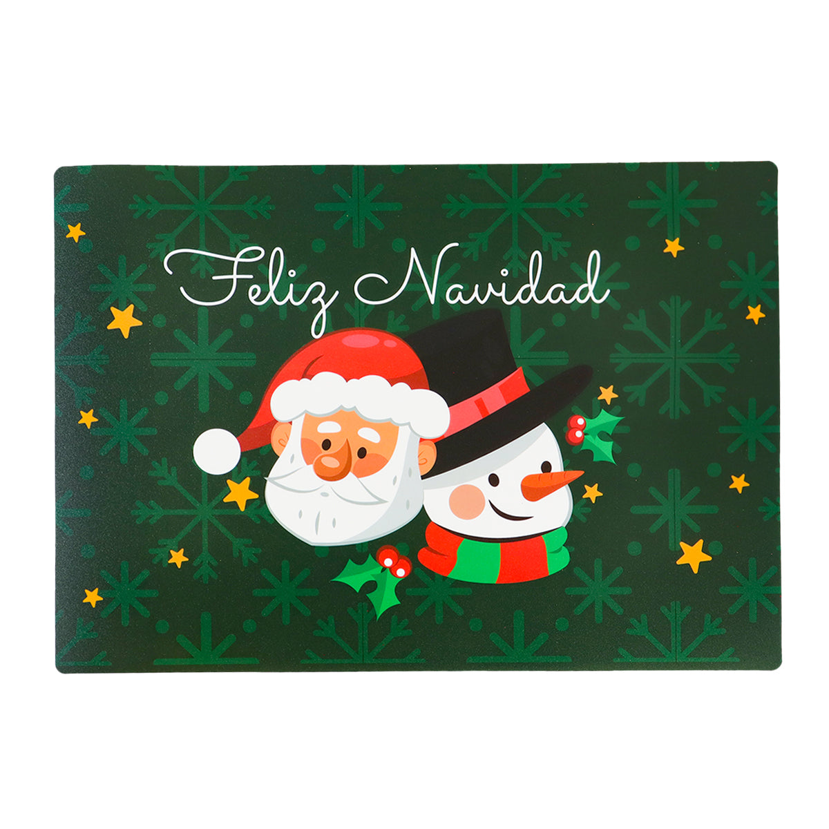 Set de 4 Manteles Individuales "Feliz Navidad"