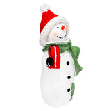 Muñeco de Nieve con Regalos, Figura Decorativa de Cerámica