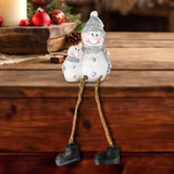 Figura de Muñeco de Nieve con Piernas Colgantes, Cerámica