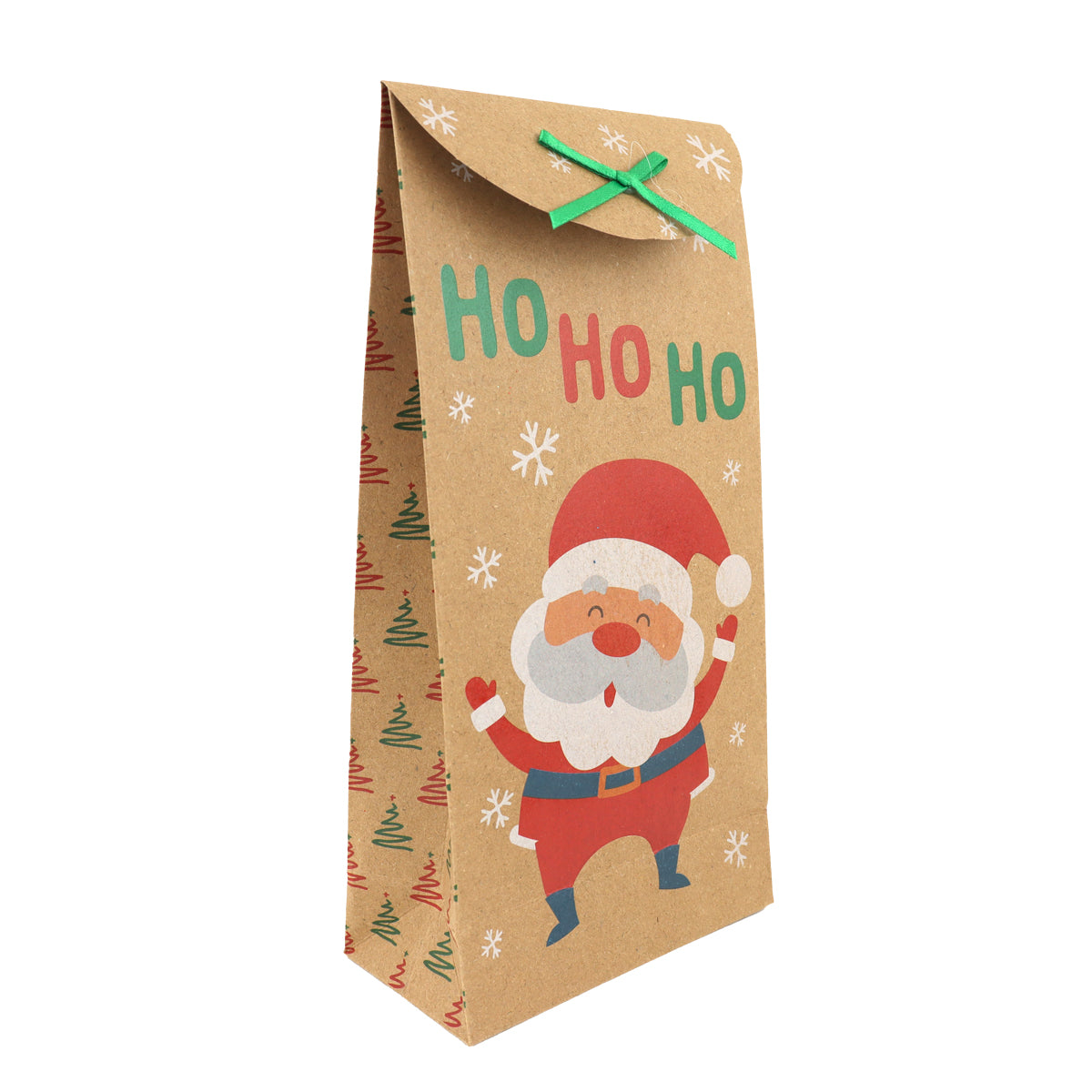 Bolsas de Papel Kraft con Diseño de Navidad, Ho Ho Ho