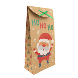 Bolsas de Papel Kraft con Diseño de Navidad, Ho Ho Ho