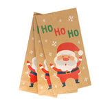 Bolsas de Papel Kraft con Diseño de Navidad, Ho Ho Ho