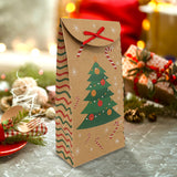 Bolsas de Papel Kraft con Diseño de Navidad, Pino