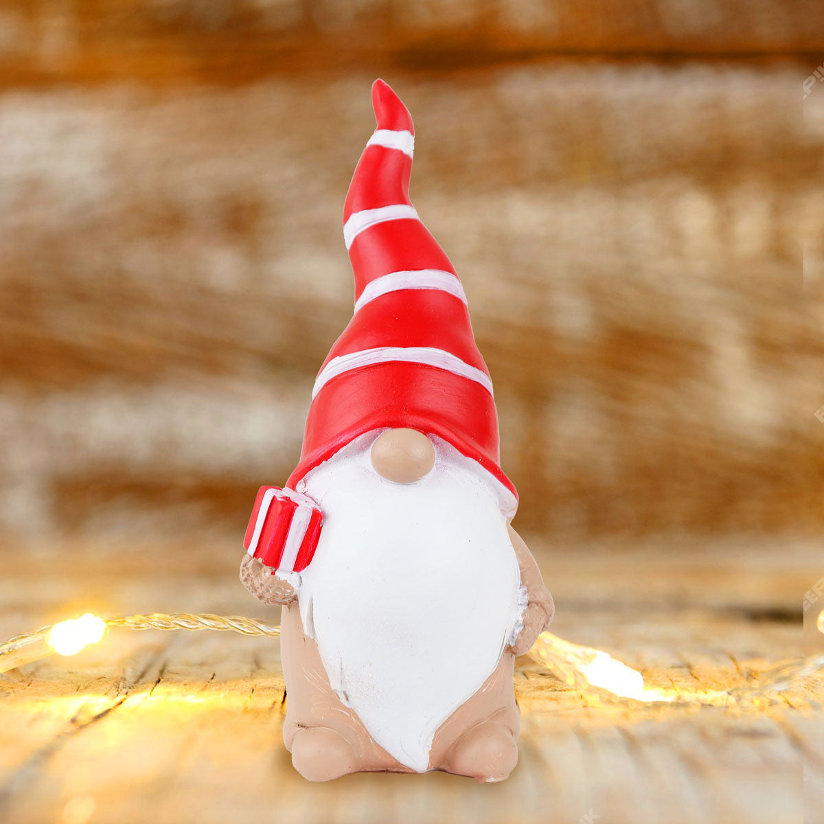 Gnomo con Regalo, Figura de Cerámica