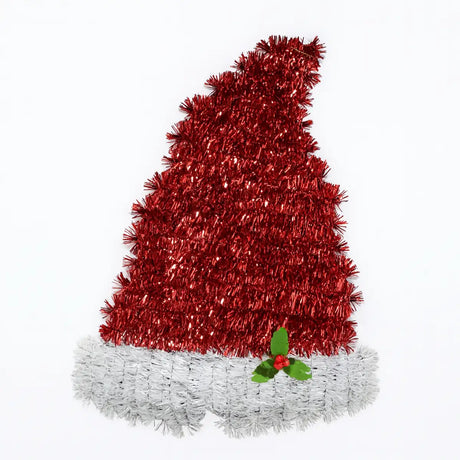 Gorro Navideño Decorativo de Tinsel