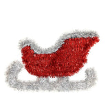 Trineo Navideño Decorativo de Tinsel
