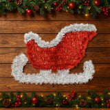 Trineo Navideño Decorativo de Tinsel