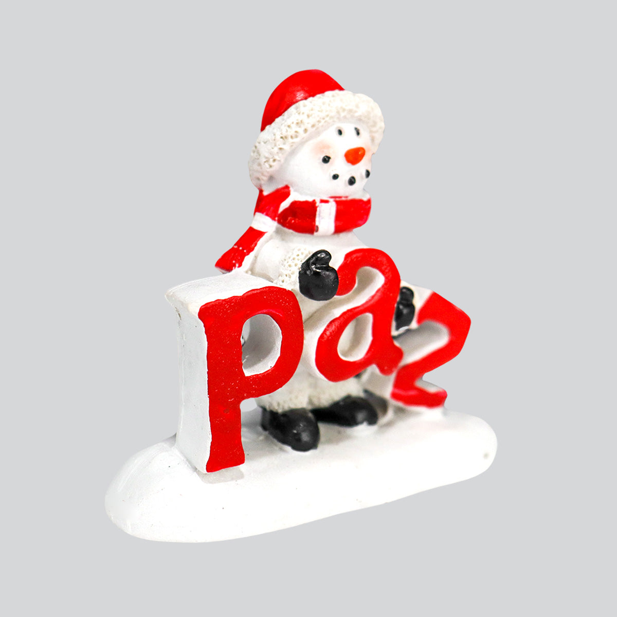 Muñeco de Nieve, Paz, Figura Decorativa de Cerámica