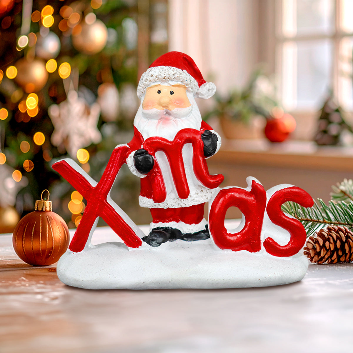Santa Claus, Xmas, Figura Decorativa de Cerámica