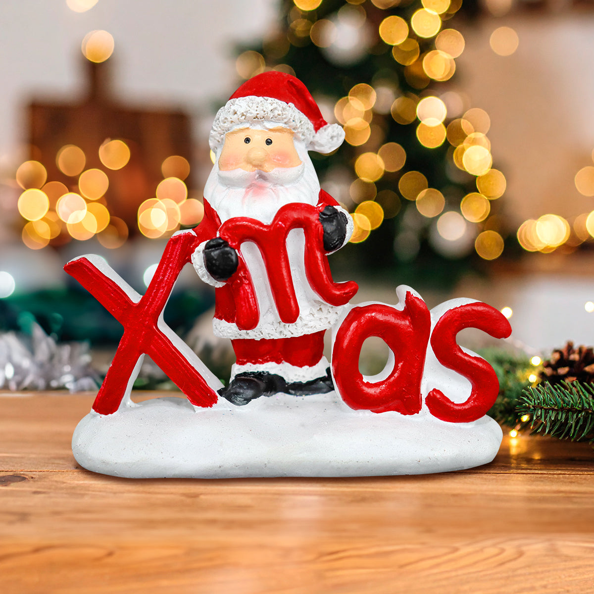 Santa Claus, Xmas, Figura Decorativa de Cerámica
