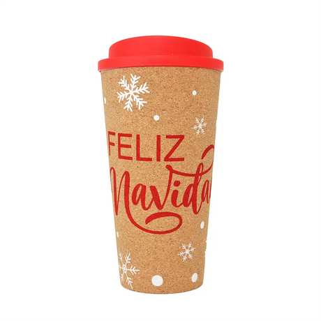 Termo Navideño para Café, "Feliz Navidad"
