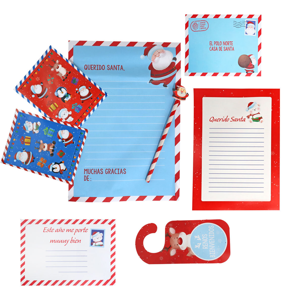 Kit de Cartas Navideñas para Santa Claus