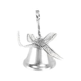 Campanas, Ornamento Navideño, Color Plata, 5 pzas