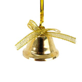 Ornamento Mini Campanas, Color Oro, 5 pzas