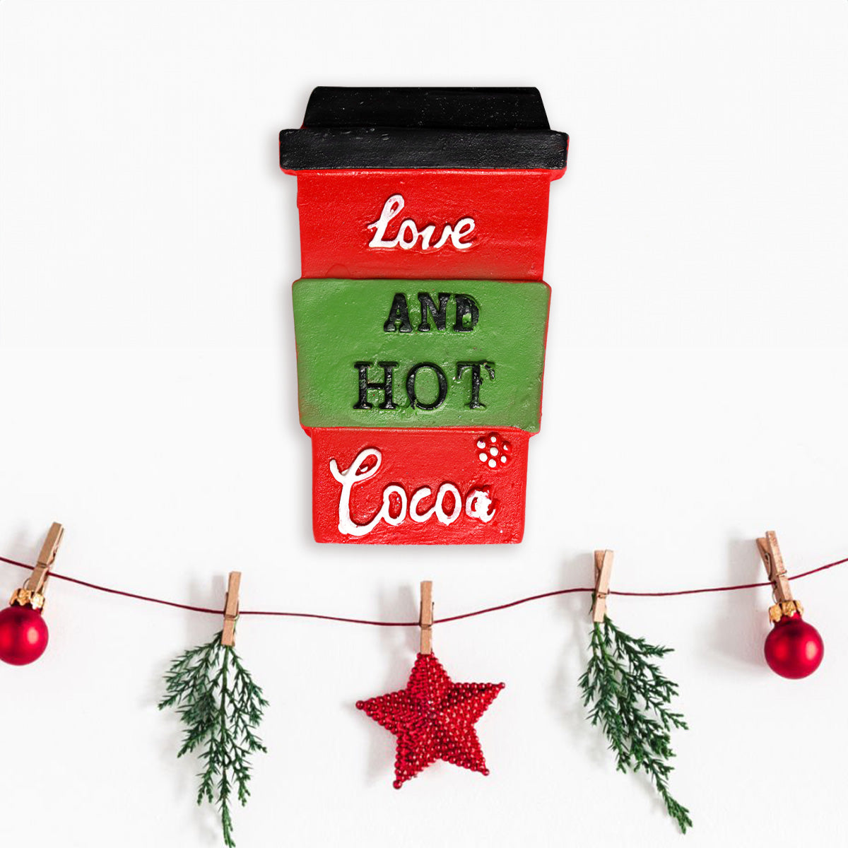 Figura de Vaso, Decoración Navideña para Colgar, 13 cm