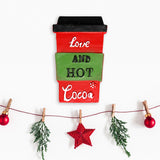 Figura de Vaso, Decoración Navideña para Colgar, 13 cm