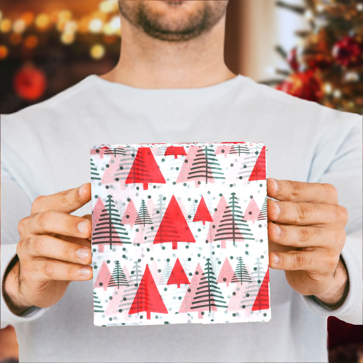 Papel Navideño para Envolver Regalos