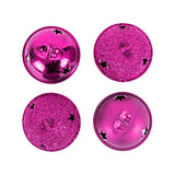 Cascabeles Navideños color Rosa, 4pzas