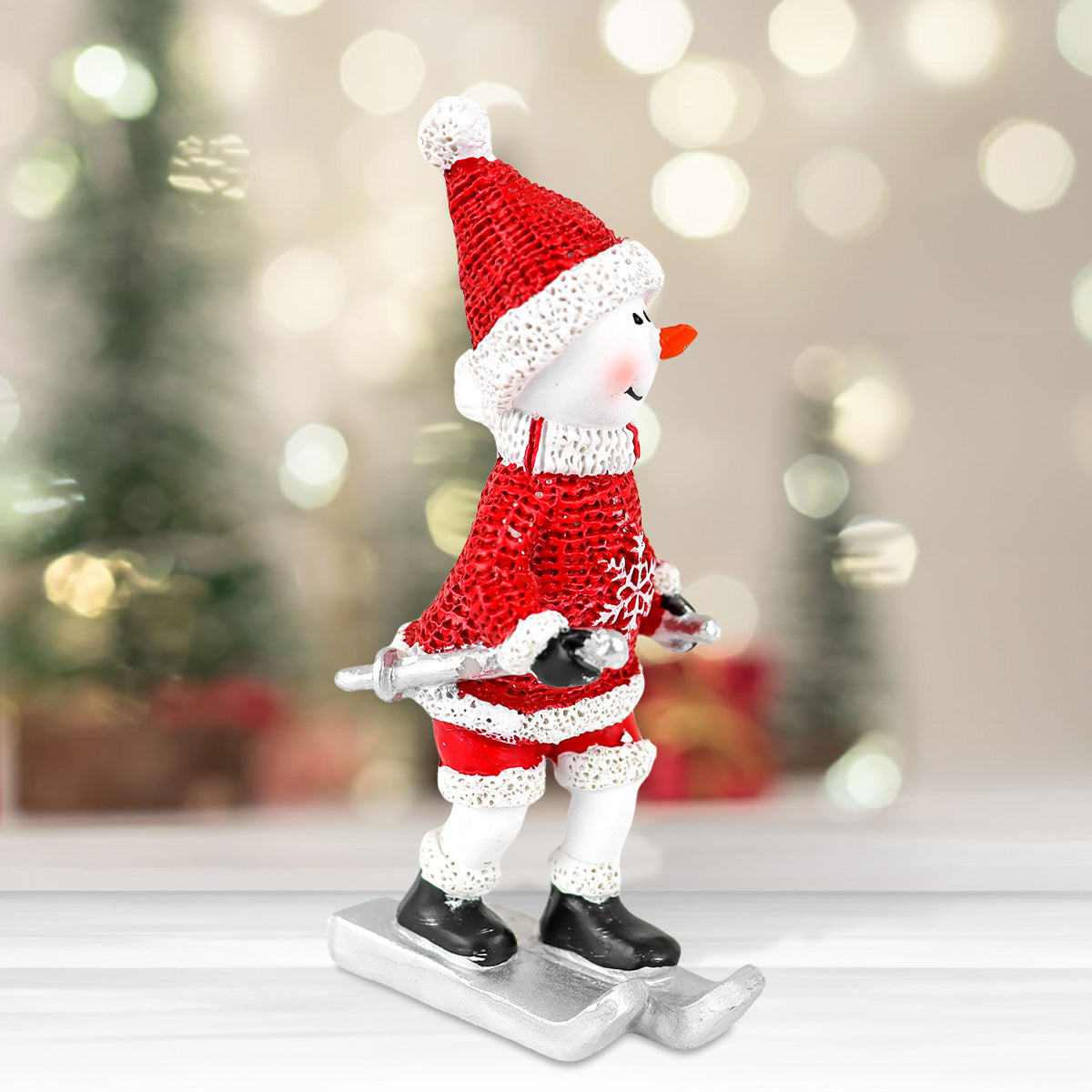 Muñeco de Nieve Navideño de Poliresina