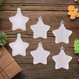 Set de 6 Mini Estrellas Navideñas color Blanco