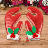 Broches para el Cabello con Diseño de Reno, Color Rojo