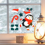 Stickers Navideños de Gel para Ventana, Pingüino