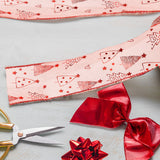 Listón Navideño Pattern Ribbon color Rojo