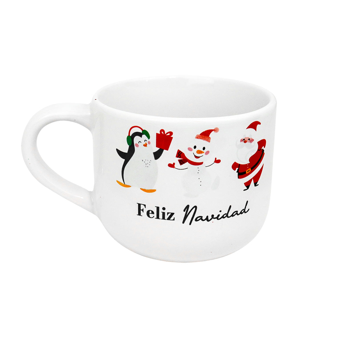 Taza de Cerámica con Diseño Navideño, Feliz Navidad